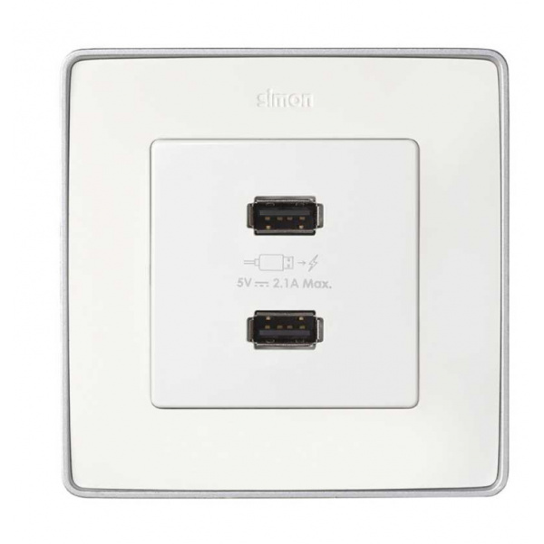 Priza cu dublu incarcator USB tip A+C 3.1A 7511296-039 Simon