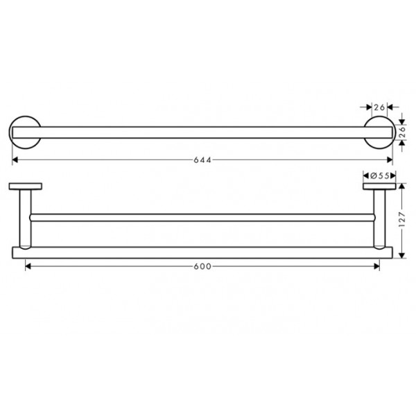 Suport prosop LOGIS UNIVERSAL bara dubla 41712000 - Img 2