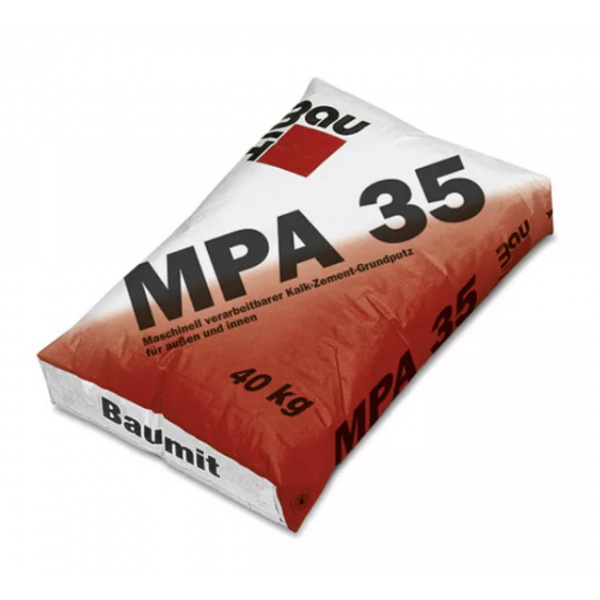 Tencuiala de var-ciment cu aplicare manuala si mecanizata MPA 35 Baumit 40kg