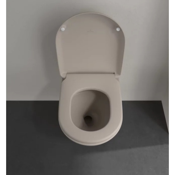 Vas WC suspendat Antao CeramicPlus, 56 x 37 x 35,5 cm, Almond, Villeroy&amp;Boch - Img 3