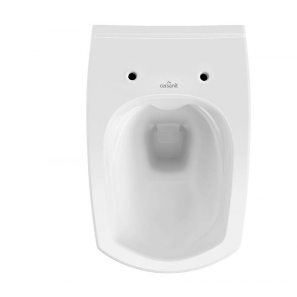 Vas WC suspendat cu capac, 52,5 x 35 x 35,5 cm, alb, Carina K701-033, Cersanit - Img 2