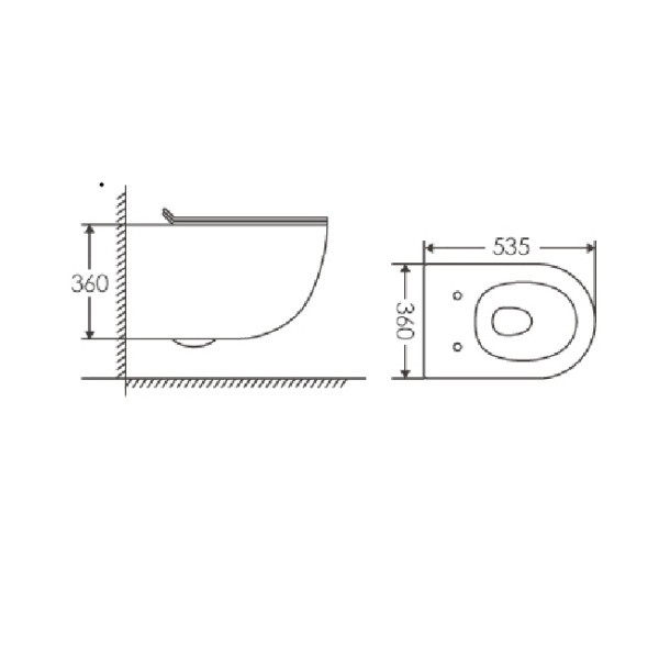 Vas WC suspendat rimless cu capac soft close, Prestige, Anahita - Img 2