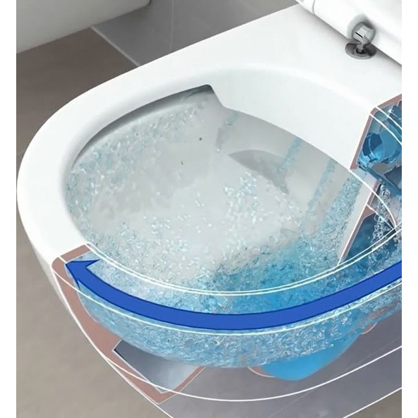 WC suspendat direct flush cu capac soft close si quick release Soul Villeroy&amp;Boch - Img 3