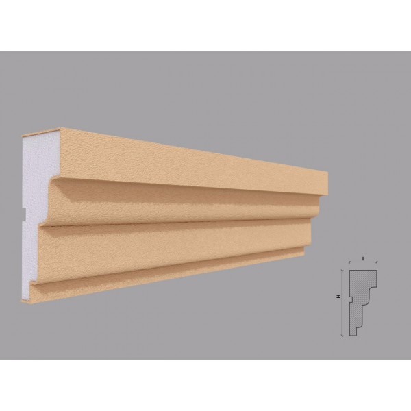 Ancadrament fereastra FP115 dimensiuni 120x50x2000mm
