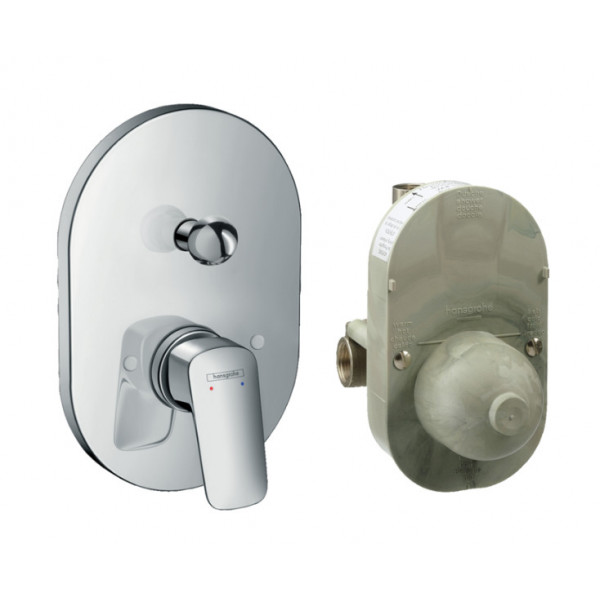 Baterie cada/dus LOGIS incastrata set instalare inclus 71409000 Hansgrohe
