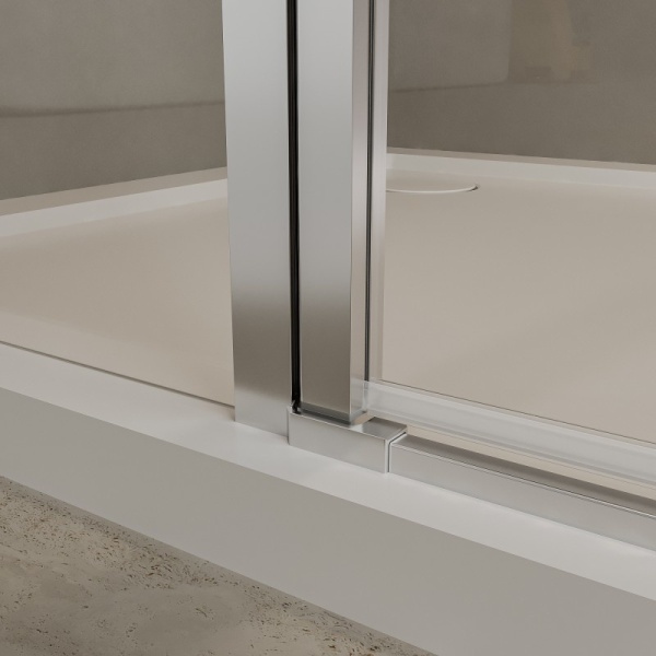 Cabina de dus semirotunda Recall cu usi batante, profil negru, sticla 6 mm, 80 × 80 cm – Anahita - Img 6