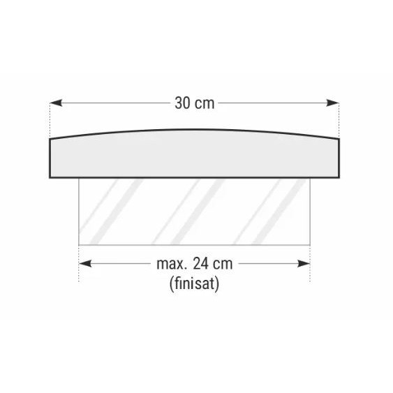 Capac interval gard - Royal smoke 50x30x5 cm - Img 2