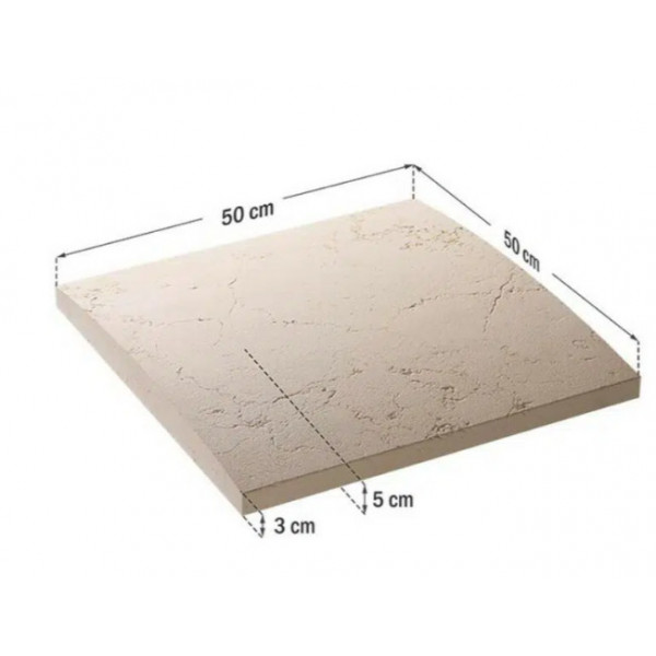 Capac interval gard - Royal smoke 50x50x5 cm - Img 2
