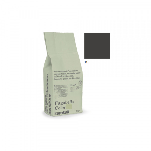 Chit de rosturi gresie/faianta NEGRU 11 3kg FUGABELLA COLOR KERAKOLL