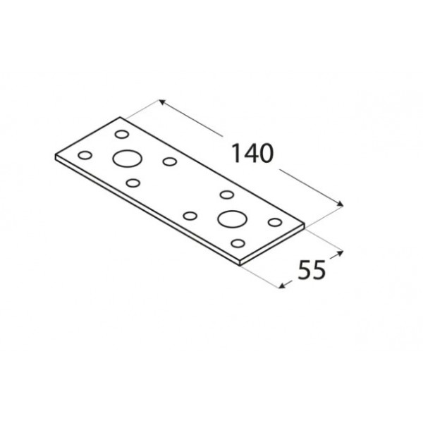 Conector lemn plat 140 mm - Img 2