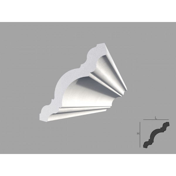 Cornisa de interior BC02 dimensiuni 80x80x2000mm