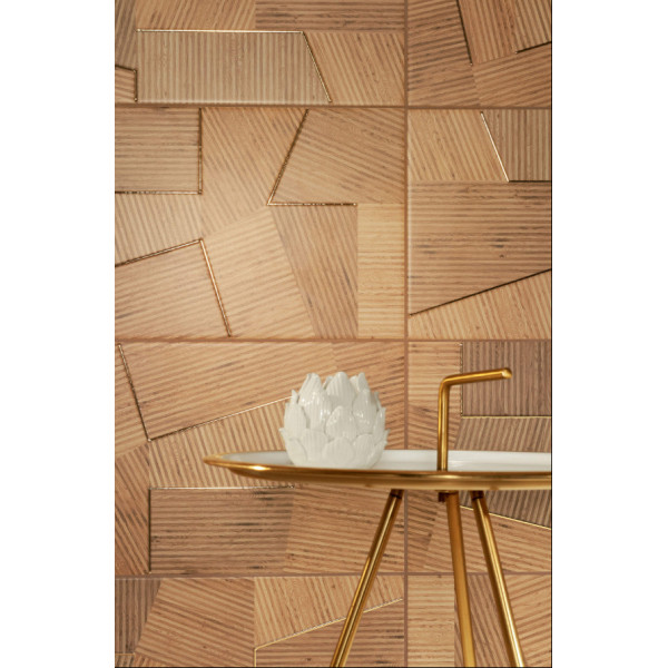 Decor FLARE WOOD 30.8x60.8cm, interior, baie-bucatarie, imitatie lemn maro mat, Tubadzin - Img 2