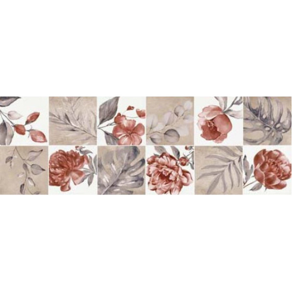 Faianta FAENZA RED PATCHWORK 4809 25.5x75.5cm - Img 2