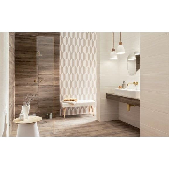 Faianta MOZA BEIGE, baie/bucatarie, interior, crem mat 30.8x60.8cm - Img 2
