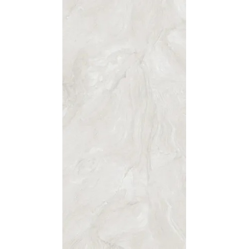 Gresie Sea Wave Silver Lucios, tip marmura, portelanat, rectificat, interior, gri deschis 60x120cm India - Img 2