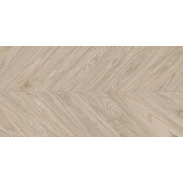 Gresie Tillia Chevron beige 3636, tip lemn, portelanat, rectificat, interior - exterior, maro deschis 60x120cm KAI - Img 2