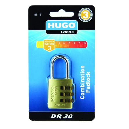 Lacat Hugo din alama cu cifru DR30 - Img 2