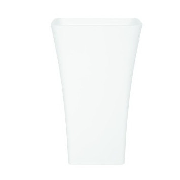 Lavoar freestanding Assos, dreptunghiular alb din compozit 40x50x85cm BSCUMD-A-WO Besco - Img 2
