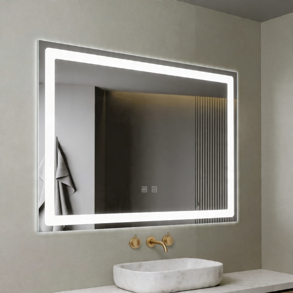 Oglinda dreptunghiulara Smart cu touch si dezaburire 80x60cm - Img 2