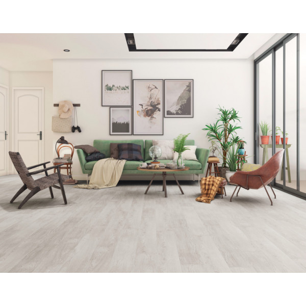 Parchet laminat rezistent la apa Impression Stejar Bassano 10mm 56582, CLASSEN, crem deschis