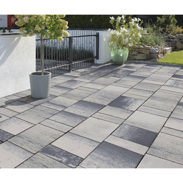 Pavaj Semmelrock Citytop Grande combi 6cm grafit nuantat