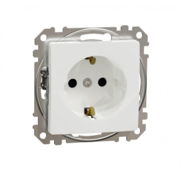 Priza Sedna Design 2P+E cu obturatoare SDD111021 Schneider - Img 2