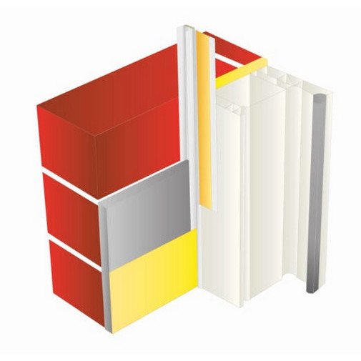 Profil pentru etansare ferestre din PVC maro 6mm fara plasa 2.5ml Profigips - Img 2