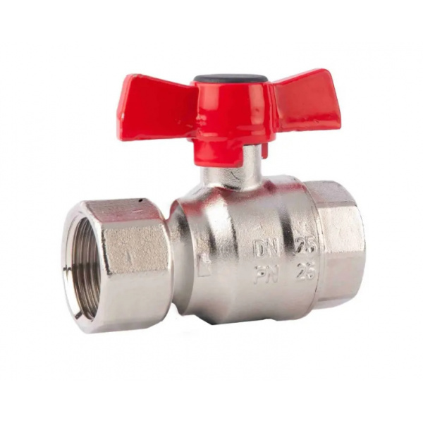 Robinet de inchidere cu sfera drept, Fi-Fe cu olandez si actionare fluture, seria modul pentru distribuitoare Herz