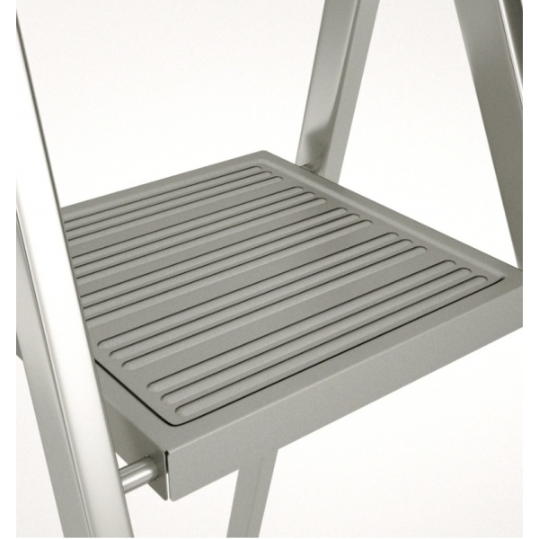 Scara aluminiu 1x4 trepte late cu urcare pe o parte 914 Alverosal - Img 3
