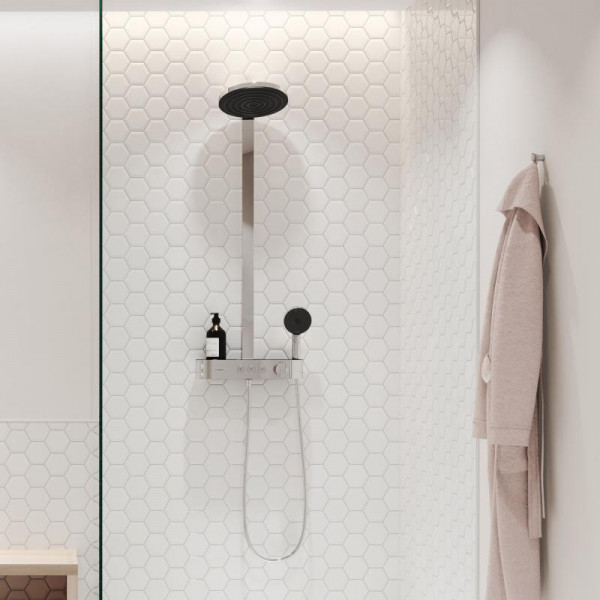 Sistem de dus Hansgrohe Pulsify S 260 2jet , cu baterie termostatata ShowerTablet Select 400, crom HAN24240000 - Img 2