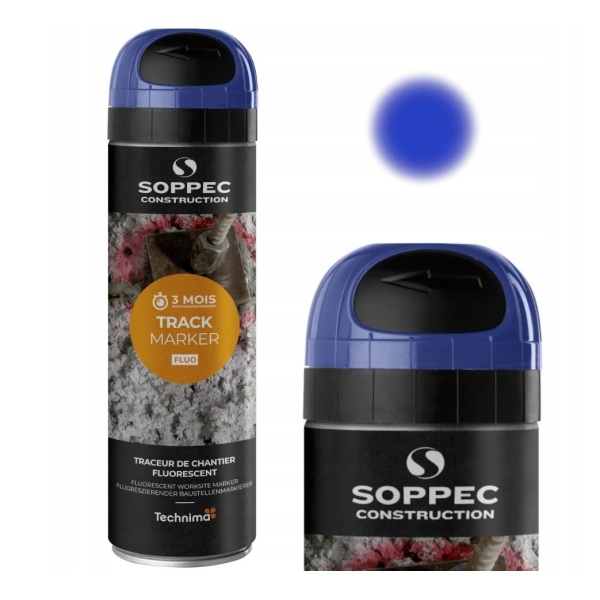 Spray marcaj fluorescent albastru 500ml TRACK MARKER Soppec
