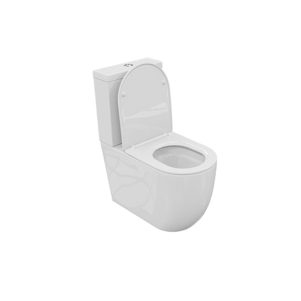 Vas WC BTW cu rezervor și capac soft-close, 66 x 36 x 80 cm, Vortex Eo, alb, Lavita - Img 3