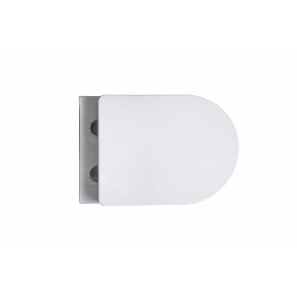 Vas WC suspendat Rimless cu capac Soft Close, alb, Beauty, Anahita - Img 3
