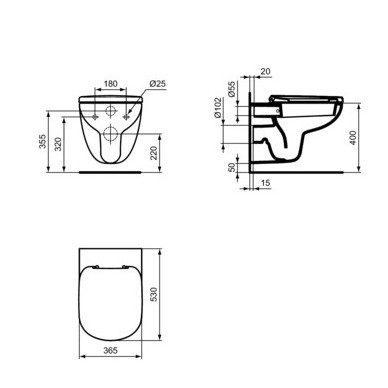 WC suspendat rimless Tempo T040501 - Img 4