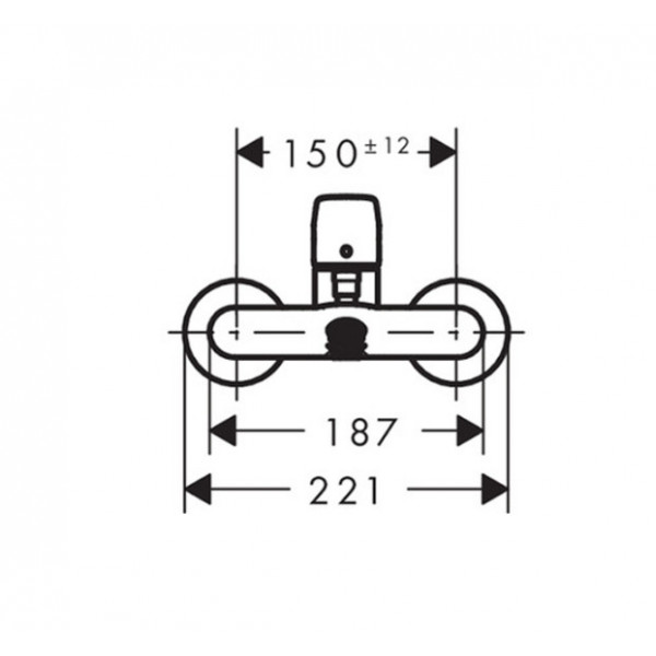 Baterie cada-dus Logis Hansgrohe 71400000 - Img 2