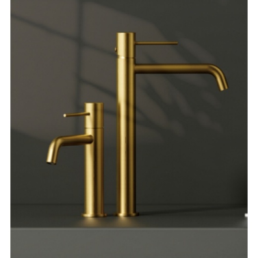 Baterie lavoar inalta Slimmer Himark, gold periat, Cold Start, 32,2 cm - Img 4