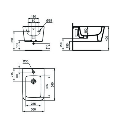 Bideu BLEND CUBE suspendat T368701 - Img 4