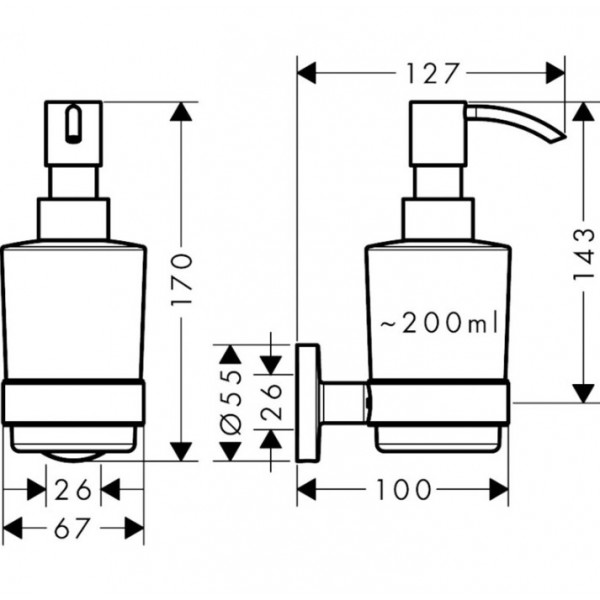 Dozator LOGIS UNIVERSAL cu suport 41714000 - Img 2