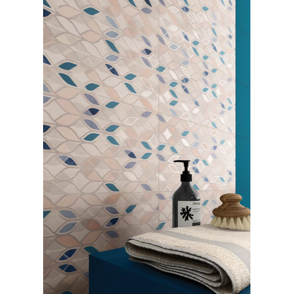 Faianta décor HAPPINESS GREY DÉCOR, baie/bucatarie, interior, multicolor 30x60cm - Img 2