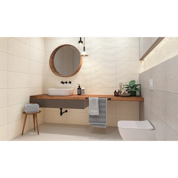 Faianta SYMETRY BEIGE crem, baie bcuatarie 30x60cm Paradyz - Img 2