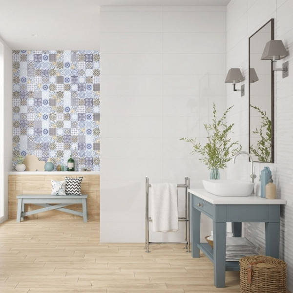 Faianta WHITES PATCHWORK COLOR 4763 25.5x75.5cm - Img 3