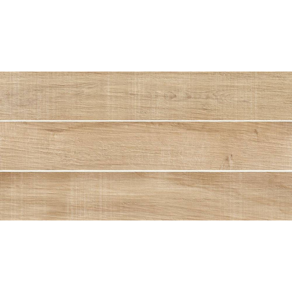 Gresie ARTWOOD MAPLE tip lemn, rectificata, interior -exterior, maro 20X120cm Ibero - Img 2