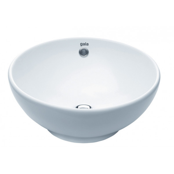 Lavoar baie pe blat Bowl, rotund alb din ceramica 41cm 1004101 Gala - Img 2