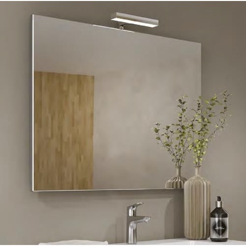 Mobilier de baie cu lavoar, oglinda și lampa LED Rio Savini Due - Img 4