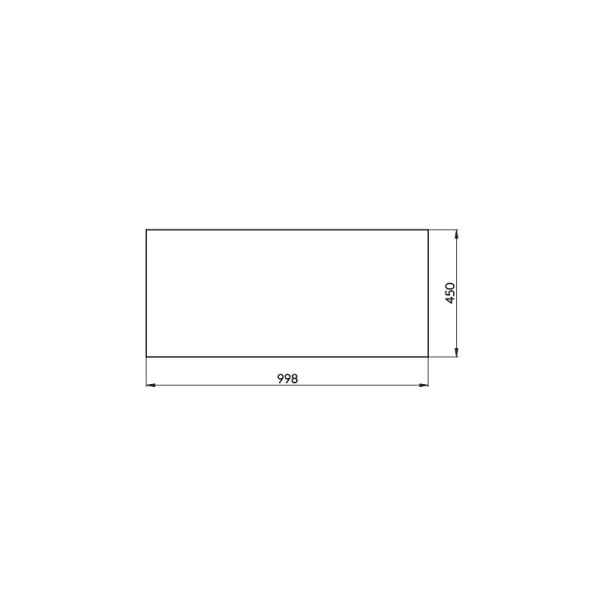 Mobilier suspendat, Crea, pentru lavoar pe blat, 100 cm, alb Cersanit - Img 2