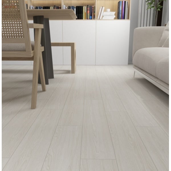 Pardoseala tip parchet SPC stejar alb ENNIKA OAK POLAR, 6.5 mm, 33, 1.7861 mp/pac
