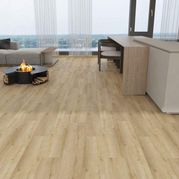 Pardoseala tip parchet SPC stejar crem ENNIKA OAK HONEY, 6 mm, 33, 2.2448 mp/pac - Img 2