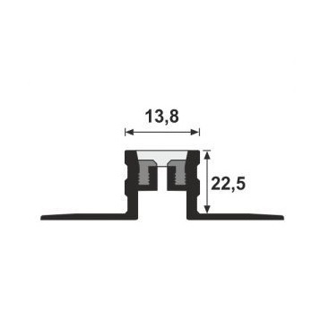 Profil de dilatatie bej din aluminiu MSA 25 2.5ML/BUC - Img 4