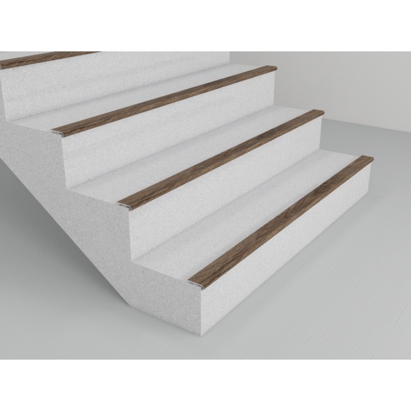 Profil de treapta pentru SPC oak smoked 55x18x2400mm ENNIKA - Img 2