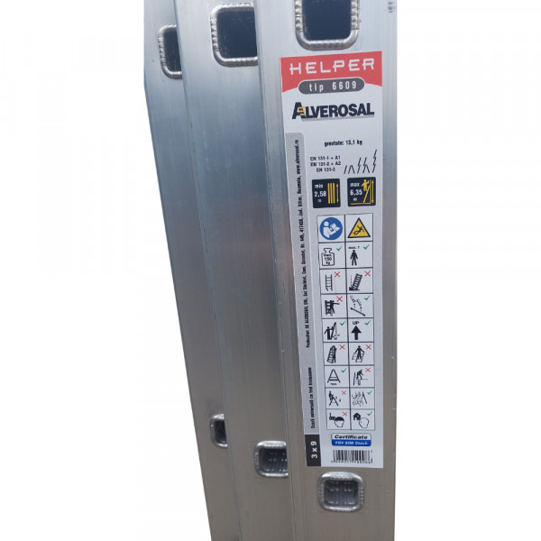 Scara aluminiu 3x9 Practic Helper - Img 3